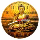 Relógio De Parede Budismo Buda Meditação Chácras Religiosidade