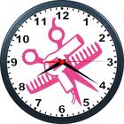 Relógio De Parede Cabeleireiro, Salão De Beleza - 24cm