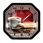 Relógio de Parede Café Decorativo Gama Preto