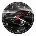 Relógio De Parede Carros Porsche Preto Decoração Quartz