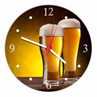 Relógio De Parede Cerveja Bar Churrasco Bebidas Chop Quartz