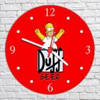 Relógio De Parede Cerveja Bar Duff Homer Simpsons Quartz
