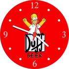 Relógio De Parede Cerveja Homer Simpson Duff Humor Quartz Tamanho 40 Cm RC006