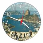 Relógio De Parede Cidade Rio De Janeiro Brasil Cristo Redentor Decoração Quartz RC007