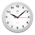Relógio de Parede Cozinha Sala Borda Branco 24cm Redondo