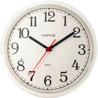 Relógio de Parede Decorativo Liso Sala Cozinha Nativo 23cm