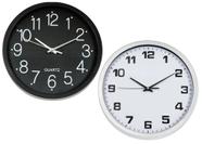 Relógio de Parede Decorativo Moderno Grande 30cm Redondo Silencioso Ponteiro Contínuo Decoração Casa Cozinha Sala Escritório