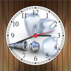 Relógio De Parede Dentista Odontologia Implantes Consultórios Casas Quartz Tamanho 40 Cm RC003