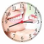 Relógio De Parede Dentista Odontologia Sorriso Dentes Consultórios Casas Quartz Tamanho 40 Cm RC006