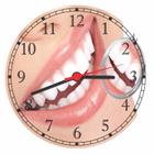 Relógio De Parede Dentista Sorriso Dentes Odontologia