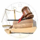 Relógio De Parede Direito Advogados Martelo Justiça Escritórios Salas Quartz Tamanho 40 Cm RC008