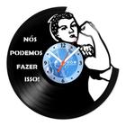 Relógio De Parede Disco Vinil Celebridades - Rosie The Riveter - VCE-003