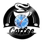 Relógio De Parede Disco Vinil Cozinha - Hora do Café - VCZ-035