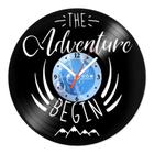 Relógio De Parede Disco Vinil Diversos - The Adventure Begin - VDI-058