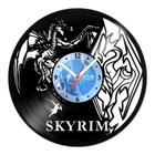 Relógio De Parede Disco Vinil Jogos e Games - Skyrim - VJG-028