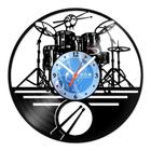 Relógio De Parede Disco Vinil Música - Bateria - VMU-007 - Modernarte