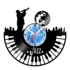 Relógio De Parede Disco Vinil Música - Luar Jazz - VMU-044