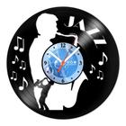 Relógio De Parede Disco Vinil Música - Sax Jazz - VMU-008