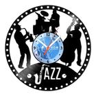Relógio De Parede Disco Vinil Música - Trio Jazz - VMU-041