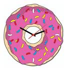 Relógio De Parede - Donut Rosquinha Rosa - Beek