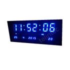 Relógio de parede e mesa led digital temperatura despertador data 3615