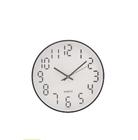 Relógio De Parede Em Plástico Quartz Branco Com Dourado 30x4cm - LYOR
