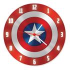 Relógio De Parede Escudo Capitão América Vingadores