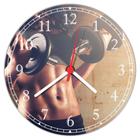 Relógio De Parede Fitness Academias Musculação Fisiculturismo Quartz Tamanho 40 Cm RC005