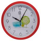 Relógio de Parede Floral 32cm Vermelho CB1493 - Moment