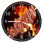 Relógio De Parede Gourmet Churrasco Carnes Churrascaria Restaurantes Quartz Tamanho 40 Cm RC024
