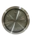 Relógio De Parede Grande Alumínio 35,5 X 35,5 Cm