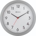Relógio de Parede Herweg 6633-070 Quartz Redondo 28cm Prata
