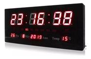 Relógio De Parede Led Digital Grande 46cm Termômetro Data LE-2112