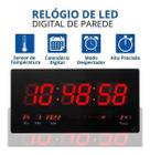 Relógio De Parede Led Digital Grande Escritorio Sala 46 Cm