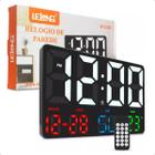 Relógio de Parede Led Digital LE-2120 Data Hora Alarme Casa Escritório Loja +controle