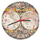 Relógio De Parede Mapa Mundo Geografia Vintage Lojas Salas Quartos Quartz Tamanho 40 Cm RC006