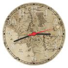 Relógio De Parede Mapa Senhor Dos Anéis Middle Earth