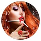Relógio De Parede Maquiagem Estética Salão De Beleza Cabelos Unhas Quartz Tamanho 40 Cm RC005 - Vital Printer