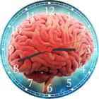 Relógio De Parede Medicina Psicologia Médicos Consultórios Cérebro Salas