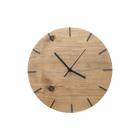 Relógio De Parede Minimalista em Madeira Cor Imbuia 28cm - Edward Clock