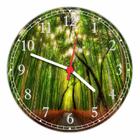 Relógio De Parede Paisagem Bambu Natureza Salas Cozinhas Decoração