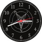Relógio De Parede Pentagrama Ocultismo Mitologia Salas Quartos Quartz Tamanho 40 Cm RC001
