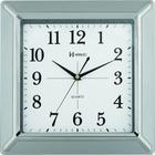 Relógio de Parede - Prata - Quadrado - 35cm - Herweg - 6269