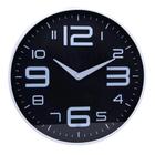 Relógio de Parede Preto e Branco 31 cm