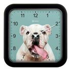 Relógio de Parede Quadrado Cachorro -23cm - Herweg 66011434