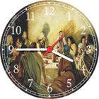 Relógio De Parede Quartz Católico Religioso Jesus Cristo Com Apóstolos Tamanho 40 Cm RC008