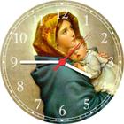 Relógio De Parede Quartz Católico Religioso Jesus Cristo Virgem Maria Tamanho 40 Cm RC003