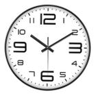 Relógio de Parede Quartzo Redondo C/ Números Grandes 25x25cm