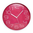 Relógio de Parede Redondo 30cm Vermelho YJH15581 - YN Clock - Imporiente