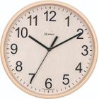 Relógio De Parede Redondo Bege 25,5 Cm Herweg 660082-324